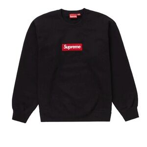 Supreme Box Logo Black Crew XL